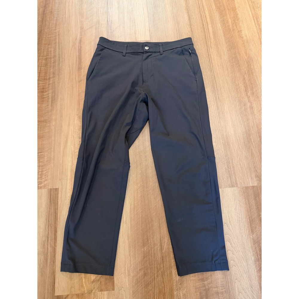 Lululemon Commission Pants Mens 32x26 Navy Blue Slim Tapered Golf Chino